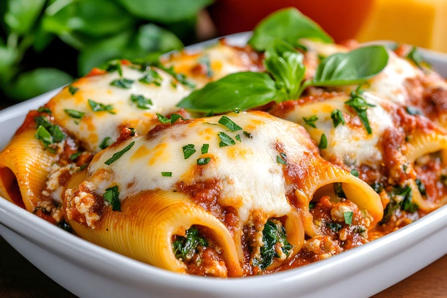 Stuffed Shells with Meatballs
